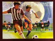 ATARI REALSPORTS SOCCER POSTER 11X16" NM SHPPD FLAT GAME ART