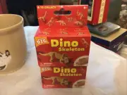 New Two Mini Dig Kits Dino Skeleton Stegosaurus And Diplodocus Free Shipping