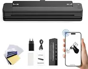 RHEIN Tattoo Stencil Printer T106Z-US Wireless Thermal Printer 2500mAh 300 dpi A4 Tattoo Transfer Paper 10PCS Free Cleaning Fabrics Compatible with Smartphone & Pc