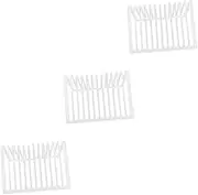 Tofficu 3pcs Sturdy Triangle Book Holder 12 Slot Record Rack Display Vinyl Holder Desktop File Organizer
