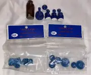 Dollhouse Miniatures Blue White Speckle Mini Land Agatware Dinner Coffee TH