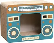 Cardboard Cat House,Radio Cat House,Pet House,Vertical Cat Nest,Corrugated Scratcher Box Toy,Cardboard Lounge Bed, for Resting, Claw Grinding, Playing