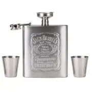 Durable Stainless Steel 7OZ Hip Flask 2 Cups Bottle For Wine Liqueur Alcohol H