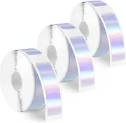 Label Maker Tape, 3 Rolls Label Print Paper, 12mm x 40mm 480Pcs Self-Adhesive Sticker Thermal Paper, Waterproof Label Maker Tape Paper for Office Household Supplies