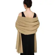 SWAT PANY Pashmina shawls and wraps for Evening Dresses Scarf for Women Camel