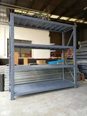 2m L x 2m H×0.6m D Heavy Duty Warehouse Garage Metal Storage Shelving Rack