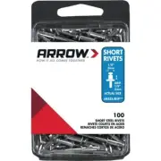 (12)-Arrow 1/8 In. x 1/8 In. strong Steel Rivet (100-Count) Model: RSS1/8IP