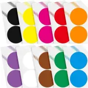 300 3 Inch Color Coding Sticker 10 Assorted Colors Circle Labels Dot Stickers...