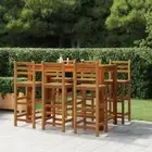 Bar Stools 6 pcs Solid Wood Acacia Kitchen Dining Furniture Set Modern Des 15987