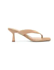 [Siren] Sardinia Thong Heels in Camel Tan Suede