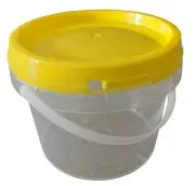 100 x 1.5kg Plastic Honey Bucket Pails Tamper Proof Tab Containers Buckets Tubs