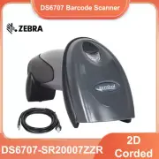 Zebra Symbol DS6707-SR20007ZZR Handheld Wired 1D 2D Barcode Scanner W/ USB Cable