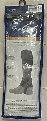 Ariat Bronze Scout Half Chaps - Adult XST (Height 19.5"/ Calf 13.5") BLACK