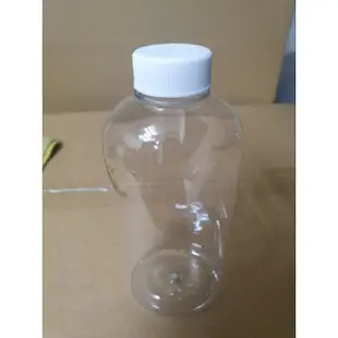PET塑膠瓶 空瓶 附壓頭 1000ml 大容量 透明瓶 空壓瓶 分裝瓶 橢圓瓶身
