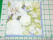 Two Decorative Luncheon Napkins for Decoupage "White Blooms"