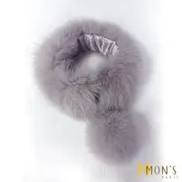 在飛比找momo購物網優惠-【MON’S】精品狐狸毛磁釦圍巾(100%狐狸毛)