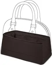 [DGAZ] Silk Purse Organizer Insert for LV Alma Bags, Luxury Handbag & Tote Organizer, Simplicity Bag Organizer（Coffee Brown，Alma BB）