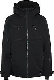 [Chiemsee] Ski jacket with back print, 19-3911 Black Beauty, 122-128