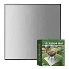 40" Fireproof Mat Heat Resistant Fire Pit Mat for Solo Stove for Outdoor BBQ