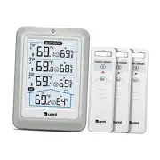 Indoor Outdoor Thermometer Wireless, 4.5 Inch Display Digital Hygrometer