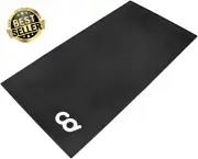 High-Density Trainer Floor Mat for Bike,Treadmill, Elliptical,Waterproof Gym Mat