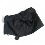 Black Stretch Bandeau Size 10 Line Boob Tube Top Linen Blend Tie BNWT Elastic