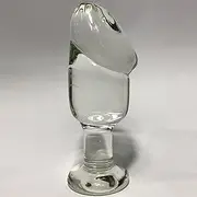 Large Glass Dildo Anal Plug 6Cm Diameter Crystal Glass Anal Dildo Plug XXL Smooth Transparent Glass Dildo G-Spot Penis Anal Butt Plug SM Anal Plug Sex Toys For Women Men