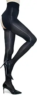 [GOCBOBO] Women's Shiny Pantyhose High Waist Sheer Shimmer Tights Control Top Pantyhose for Women