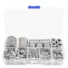 600pcs 304 Stainless Steel Flat Washer Washers Assortment Set M2-M12 New
