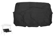 Swing Seat Cover Water Resistant Replacement Chair Cover for Garden Yard-Black