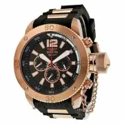 New! Invicta 7428 Signature II Russian Diver Black Dial Chronograph Mens Watch