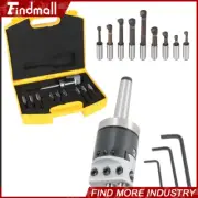 2" Boring Head (7/8-20) With MT2 Shank and 9Pcs 1/2" Shank Boring Bar Sets New