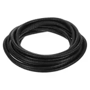 3/8 Inch x 25 Ft Split Wire Loom Tubing , Guard Convoluted Flex, Black