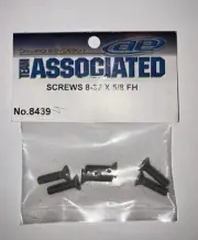 Vintage Team Associated RC10L 8439 Silver 8-32 5/8 inch Screw Set New NOS NIP
