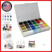 Japan 30-Color Polyester Sewing Thread Set - 45m Each, Perfect for DIY Projects