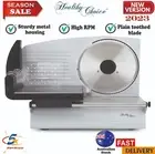 Electric Meat Slicer Food Slicing Machine for Bread Cheese Fruits Vegetable NEW