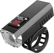 Bright Cycle Headlight | Rechargeable LED Front Bike Handlebar Headlight - Smart Digital Display, Waterproof Cycling Accessories, Handlebar Flashlight for Safety