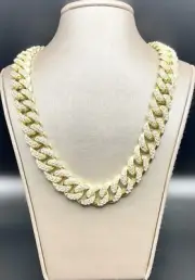 18 Inch Cuban Link Chain 18K Gold Plated 14mm For Men And Women