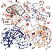 4 Packs Scrapbook Sticker Photo Frame Sticker Photo Decoration Made in PET for DIY Photo Album Scrapbooking Diary Notebook Journals Arts and Crafts (Whisper)