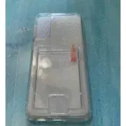 Samsung Galaxy S21 Plus Case With built in Card Holder Clear Glitter