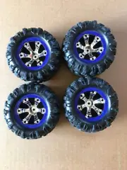 Traxxas Summit 1/16 Mini Monster Truck Tires on Blue 12mm Hex Wheels NEW other