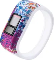 Replacement Band intended for Garmin Vivofit Jr/ intended for Garmin Vivofit Jr.2/ Vivofit 3 Adjustable Sweat Resistant Wristband and Straps intended for Garmin Vivofit Jr.2/ intended for Garmin Vivofit Jr Tracker (Color-B, Small: Up to 5.7 inch)