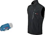 Bosch Professional Heated Vest GHH 12+18V XA (inc. USB Charging Adapter GAA 12V-21, Without Rechargeable Battery, in Cardboard Box)