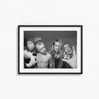 Red Hot Chilli Peppers Black&White Art Poster Print. Great Home Decor