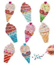 Little Jupiter Ice Cream Diamond Painting Magnets Set - 8Pcs