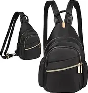 [Xsecnua] Sling Bag for Women, Mini Backpack Sling Backpack, Small Backpack Small Daypack Crossbody Bags for Travel