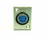 Female Microphone Connector Panel Mount 4 PIN