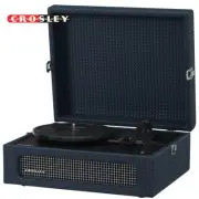 Crosley CR8017B-NY Voyager 3-Speed Portable Turntable with Bluetooth Out - Navy