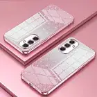 Case For Samsung A55 A15 A35 A54 A14 S23 S24 Plating Glitter Silicone Slim Cover