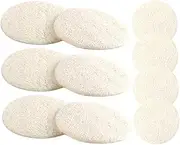 AUTSUPPL 10 Pack Facial Scrub Pads Gentle Exfoliation Natural Sponge Face Cleansing